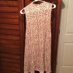 High neck floral dress
